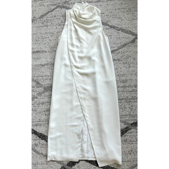 C/MEO Collective Fading Hearts Midi Dress Size M Cream White - Picture 12 of 12